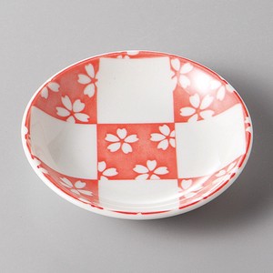 Mino ware Small Plate Red