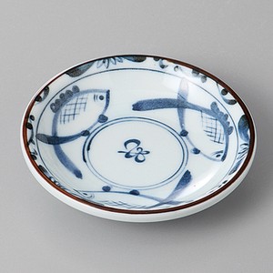 美濃焼 食器 魚紋3．0玉渕皿 MINOWARE TOKI 美濃焼