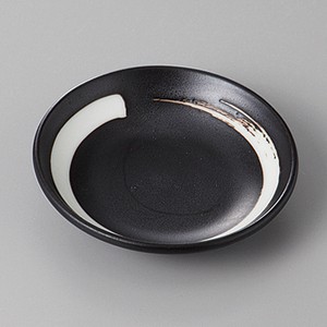 美濃焼 食器 黒釉白刷毛3．0玉皿 MINOWARE TOKI 美濃焼