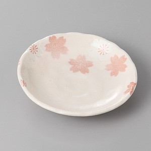 Mino ware Small Plate Red M
