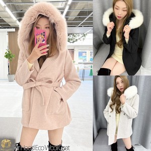 12 1 9 Coat Fur Coat With Hood Outerwear Eco Fur A/W Korea 2 3 50 7