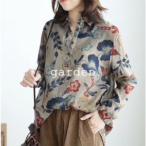 Button-Up Shirt/Blouse Pullover Printed