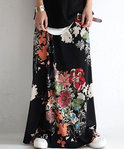 Antica Antique Floral Pattern Long Skirt 2 1