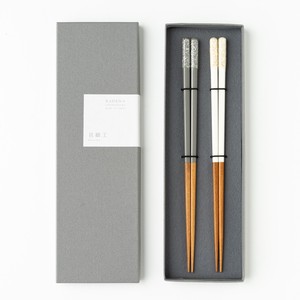Chopsticks Gift Set White Moss Gray Dishwasher Safe Made in Japan