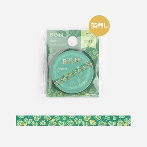 LIFE Washi Tape Foil Stamping Clover Green 5mm x 5m