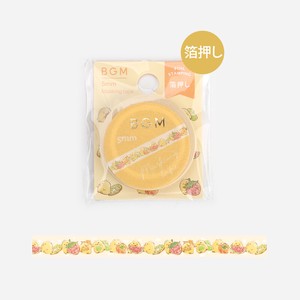 Washi Tape Foil Stamping Chick Fruits LIFE 5mm x 5m