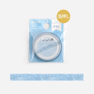 Washi Tape Foil Stamping Blue LIFE 5mm x 5m