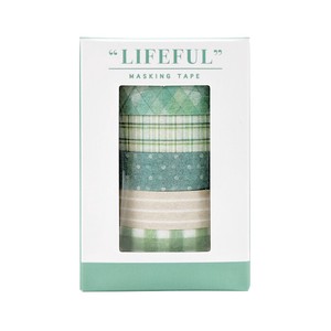 Washi Tape Lifefull Masking Tape Box Set Green Life