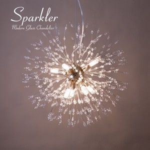 モダンガラスシャンデリア  [ Sparkler ]【Gold】