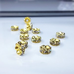 Material Gold sliver Rhinestone 100-pcs