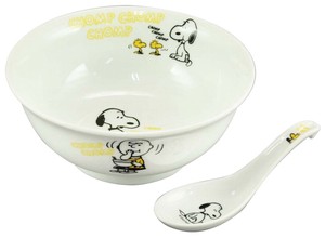 Snoopy China Spoon Ramen Donburi Bowl Set Chime