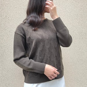 Leaf Crew Neck Knitted No.6 8 6 Made in Japan