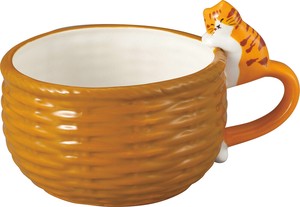 バスケットスープカップ　トラ猫