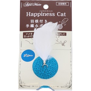"Petio" for Cat Toy Cat Wing Attached Hand Knitting Ball Blue