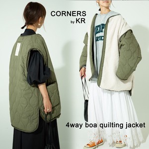 CORNERS by KR　4wayボアキルティングジャケット