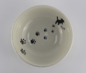 美浓烧 小钵碗 猫咪图案 日本制造