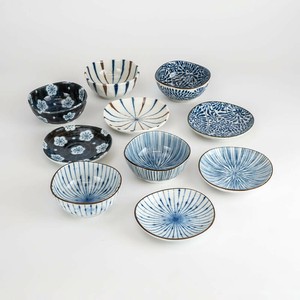 藍染五様 小皿小付コレクション揃セット
