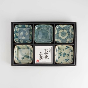古染花正角 小皿揃セット