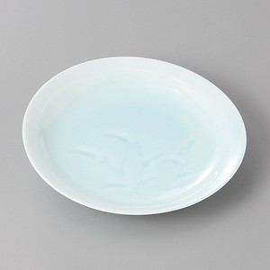 美濃焼 食器 青白磁つゆ草5．0皿 MINOWARE TOKI 美濃焼