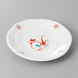 美濃焼 食器 赤絵鳥4．8取皿 MINOWARE TOKI 美濃焼