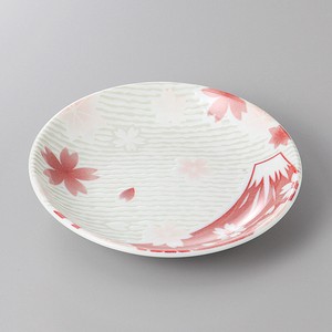 美濃焼 食器 世界遺産富士5．0皿（赤） MINOWARE TOKI 美濃焼
