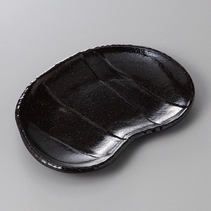 美濃焼 食器 黒釉そら豆銘々皿 MINOWARE TOKI 美濃焼