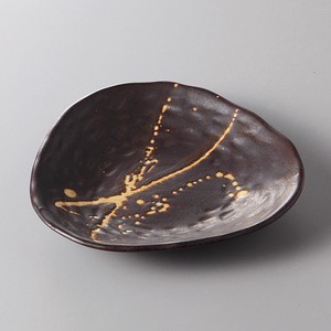 美濃焼 食器 黒結晶三角皿（中） MINOWARE TOKI 美濃焼