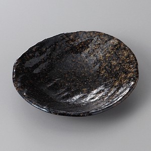 美濃焼 食器 風紋小判皿（黒） MINOWARE TOKI 美濃焼