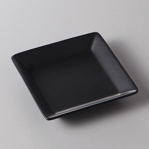 美濃焼 食器 シンプル黒マット正角皿 MINOWARE TOKI 美濃焼
