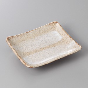 美濃焼 食器 茶粉引刷毛のり皿 MINOWARE TOKI 美濃焼