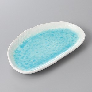 美濃焼 食器 白流水半月皿（小） MINOWARE TOKI 美濃焼