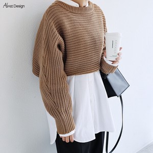 Sweater/Knitwear Knitted Tops Back Open