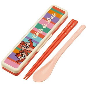 抗菌音のならないコンビセット 箸18cm  ディズニーレトロ/チップ＆デール スケーター CCS3SAAG