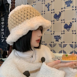 韓国ファッション 漁師帽 ニット毛糸帽「2022秋冬新作」