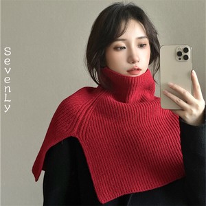 韓国ファッション  怠惰な風 ニットストール「2022秋冬新作」