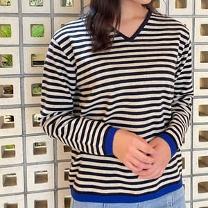 Border Sweater Color Scheme extra Fine No.6 392 Made in Japan
