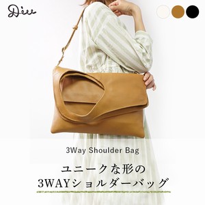 Shoulder Bag Genuine Leather 3-way