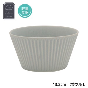 Mino ware Main Dish Bowl Gray 13.2cm Made in Japan