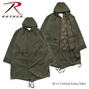 ロスコ【Rothco】M-51 Fishtail Parka ミリタリー モッズコート ジャケット アウター ユニセックス 米軍