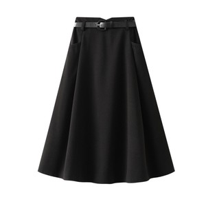 Skirt High-Waisted Long Skirt A-Line