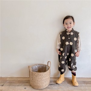韓国スタイル 水玉　ジャンプスーツ　ベビー　新生児　キッズ　子供服
