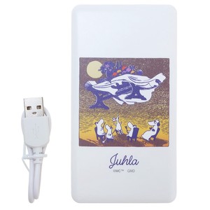 【スマホアクセ】ムーミン USB出力リチウムイオンポリマー充電器 JUHRA 空飛ぶテーブル
