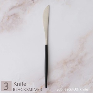 Cutlery 1Pc Di Knife Silver Black