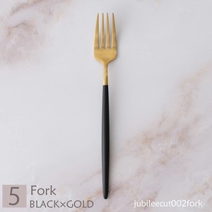 Cutlery 1Pc Di Fork Gold Black