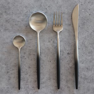 Spoon sliver black 4-pcs
