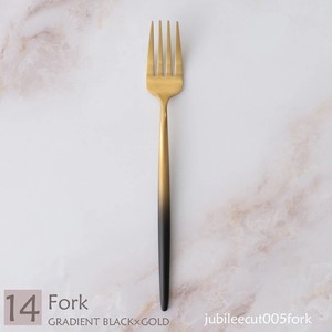 Cutlery 1Pc Di Fork Black Gold