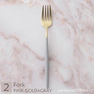 Cutlery 1Pc Di Fork Pink Gold Gray
