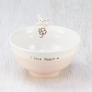 Mino ware Rice Bowl Animals Rabbit