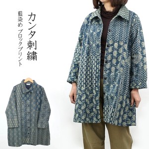Jacket Quilt Block Print Autumn Winter New Item