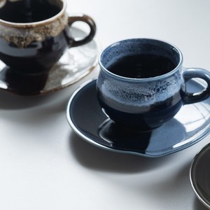 ディップドステインドグラス　コーヒー　カップ＆ソーサー　DIPPED CUP&SAUCER　美濃焼 日本製　磁器